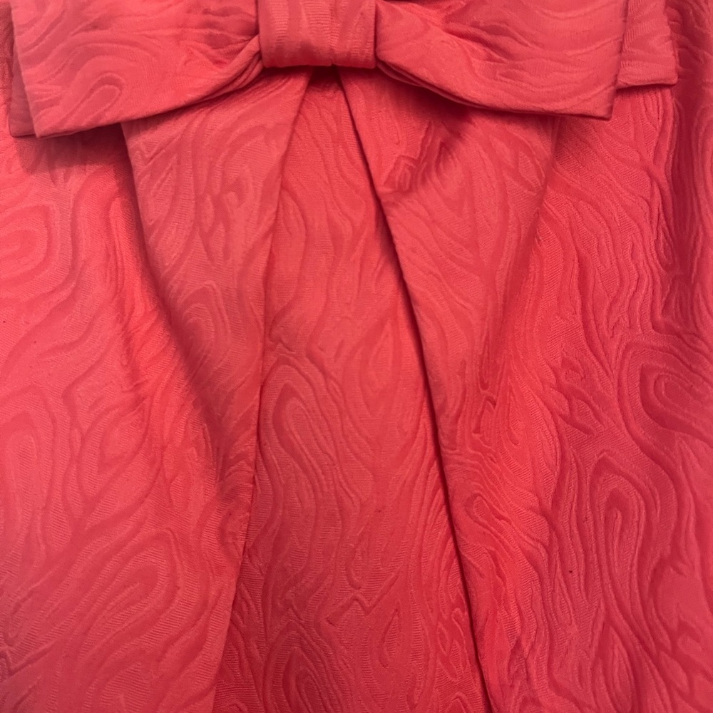MILLY Women's Bow A-line Textured Knee Length Skirt In Pink Size 2